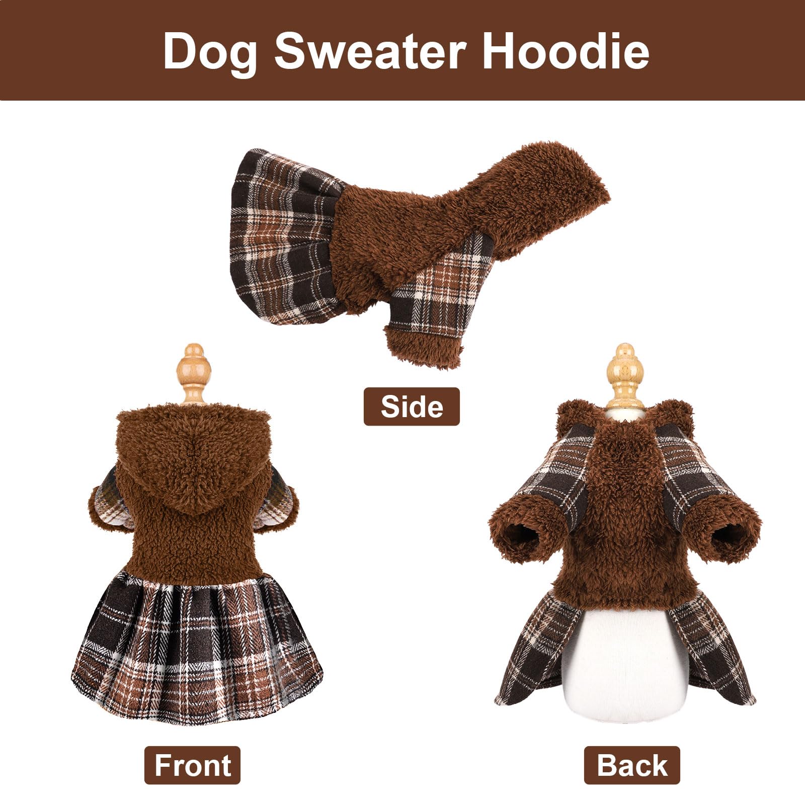 Shifenmei puppy dress-hoodie blends fashion with cozy warmth for chihuahua Yorkie