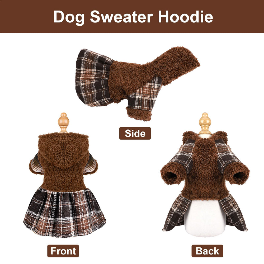 Shifenmei puppy dress-hoodie blends fashion with cozy warmth for chihuahua Yorkie