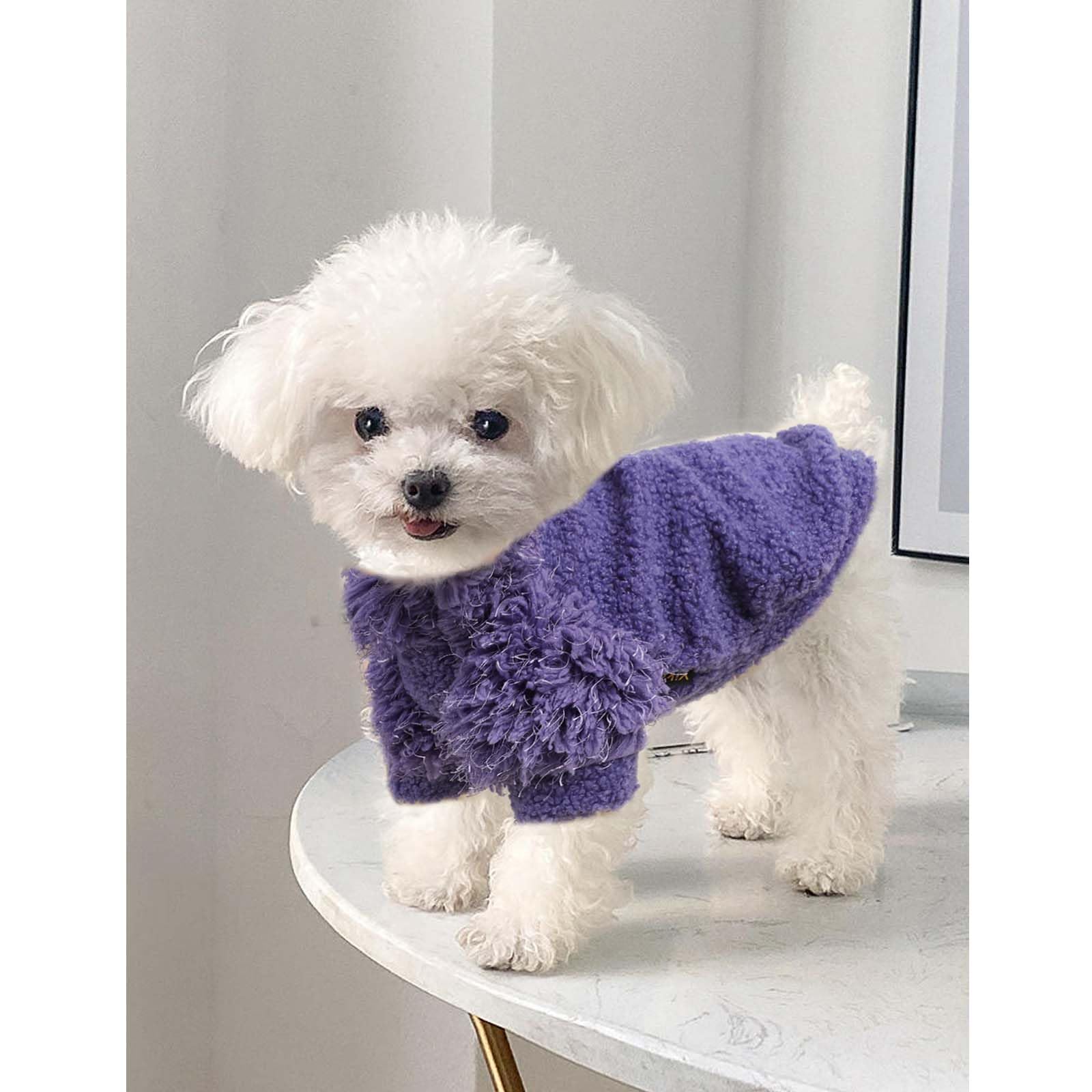 Shifenmei dog sweater with reflective stripe for safer evening walks