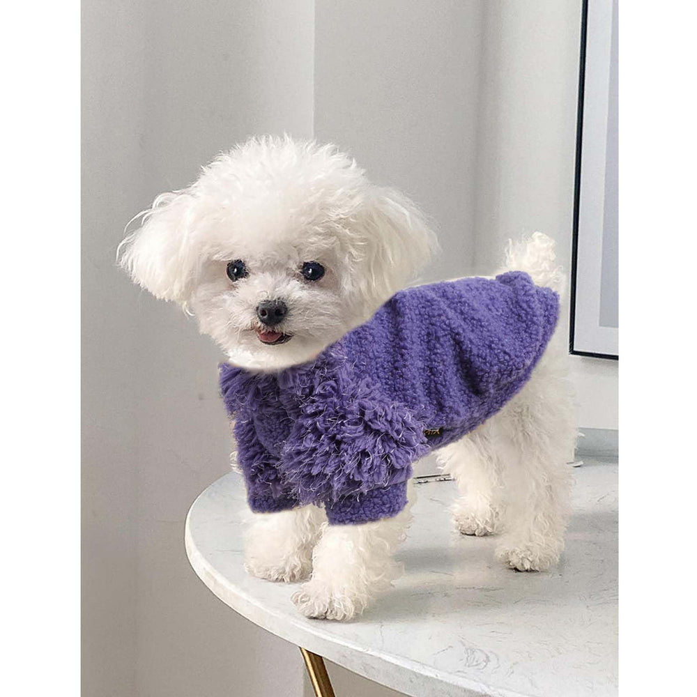 Shifenmei dog sweater with reflective stripe for safer evening walks