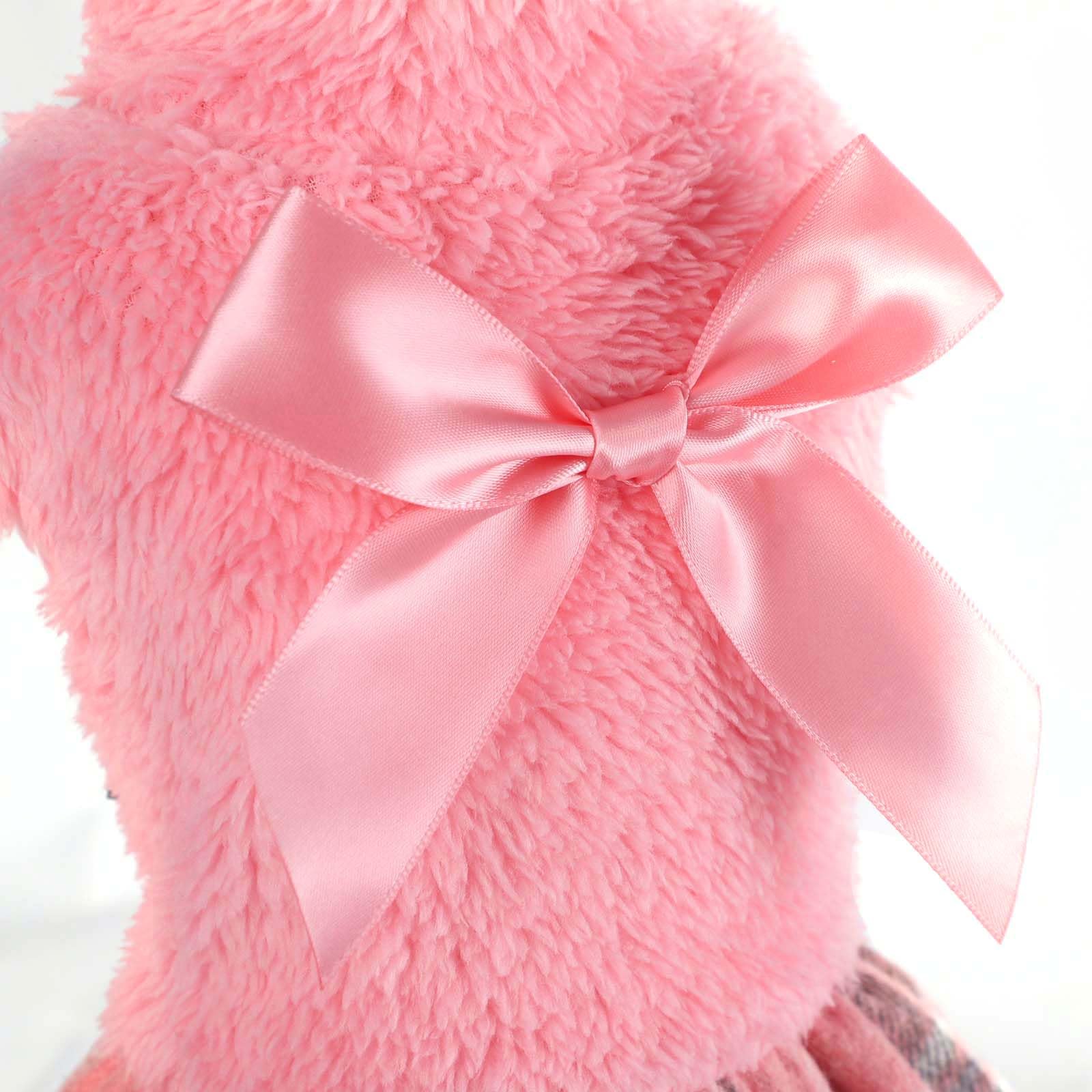 Shifenmei Valentine's pattern dog sweater for small breeds with heart motif.