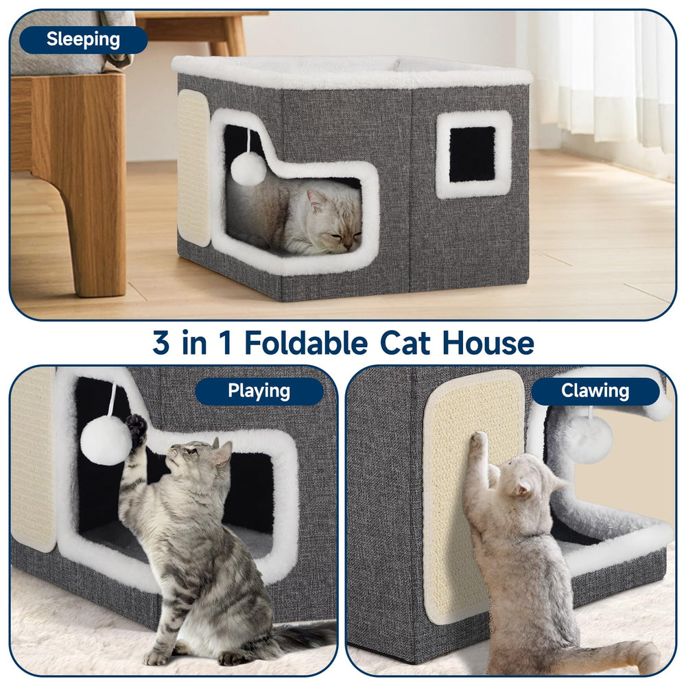 Shikha cat-hideaway foldable simplifies storage and travel without sacrificing comfort.