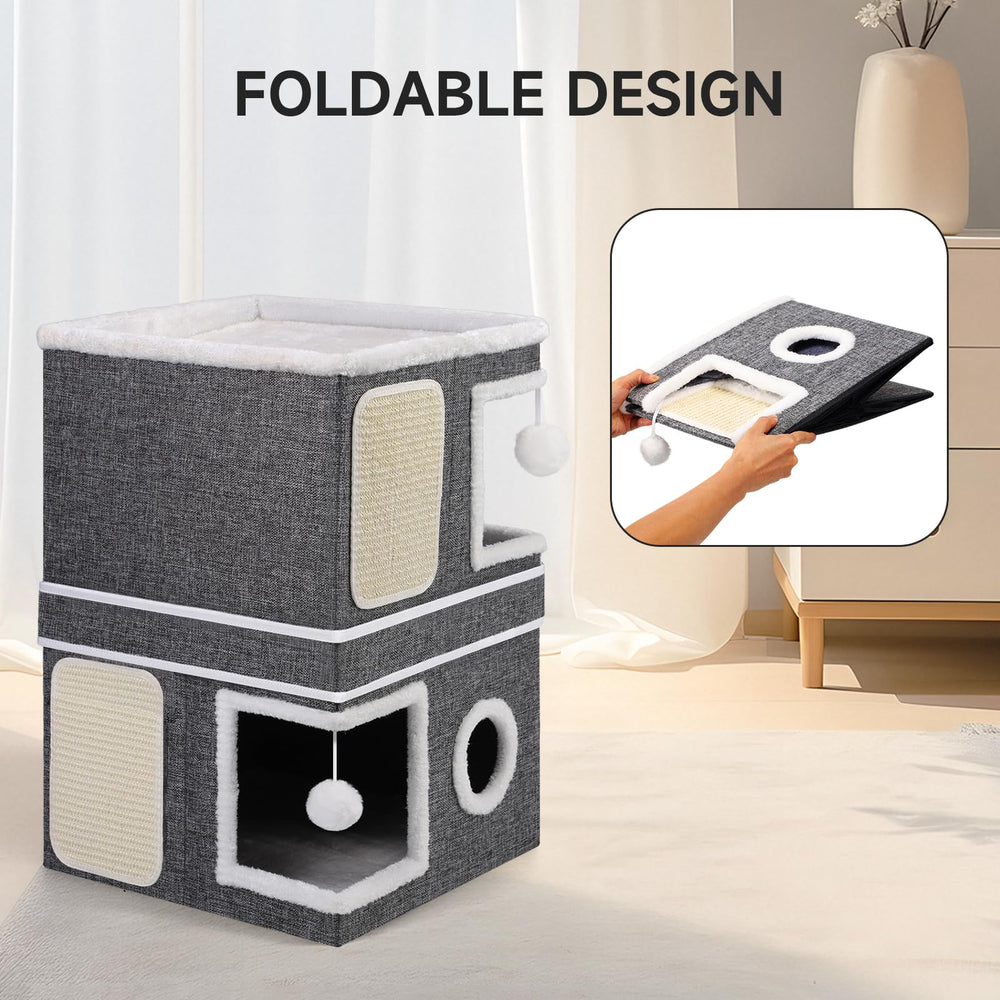Shikha Cat House cushions set includes three firm and one soft option.