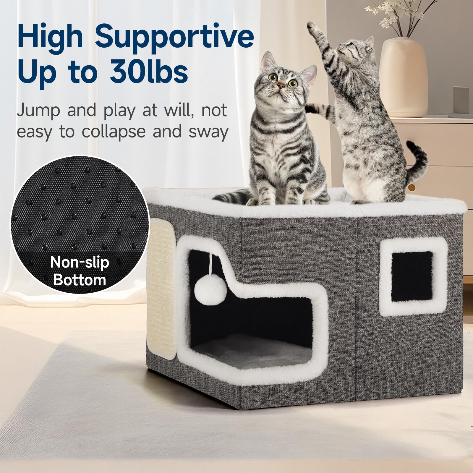 Shikha cat bed scratching pad satisfies claws while protecting furniture.