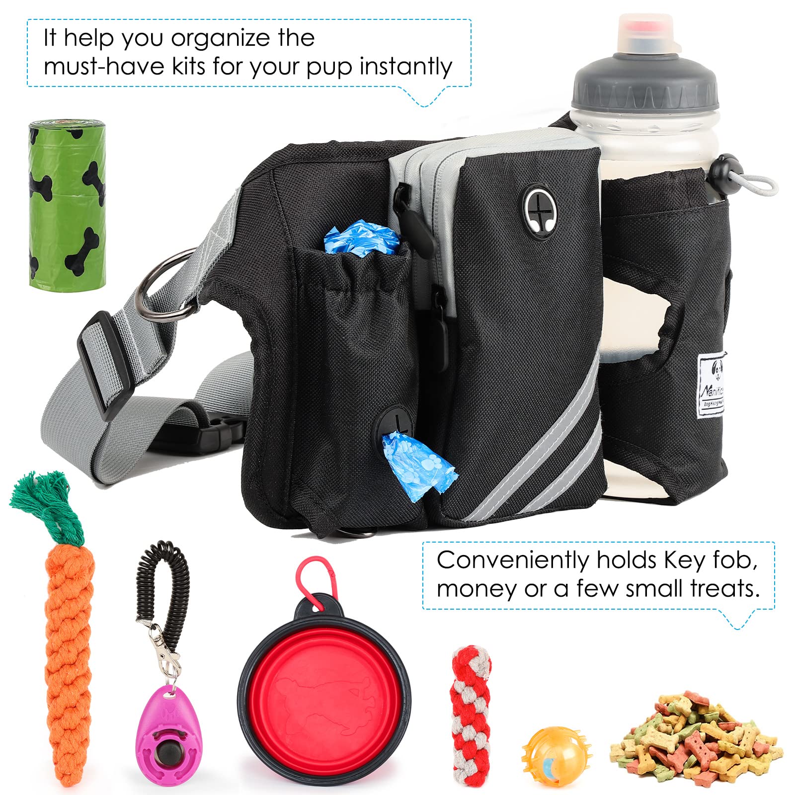 SHINE HAI two-dog leash supports walking, running, hiking adventures