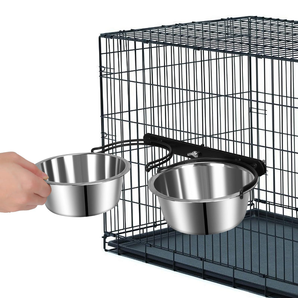 ShineMe crate bowl 304 stainless rust-resistant for long-lasting pet use