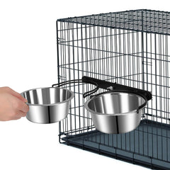 ShineMe crate bowl 304 stainless rust-resistant for long-lasting pet use