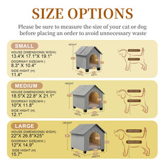 SHINEBBYS indoor dog house folded for easy storage and space-saving.