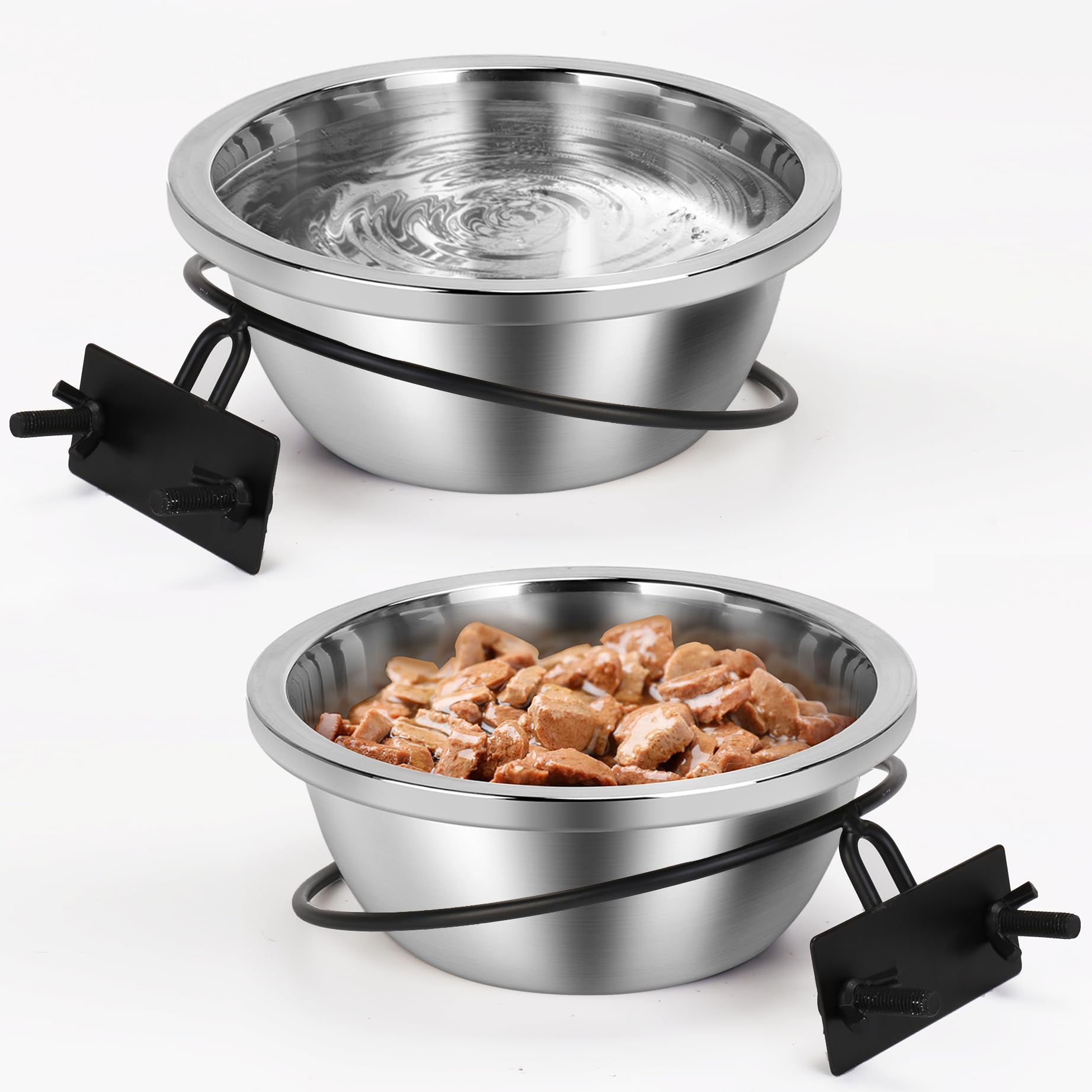 ShineMe rust-scratch resistant bowls—long-lasting kennel accessories.