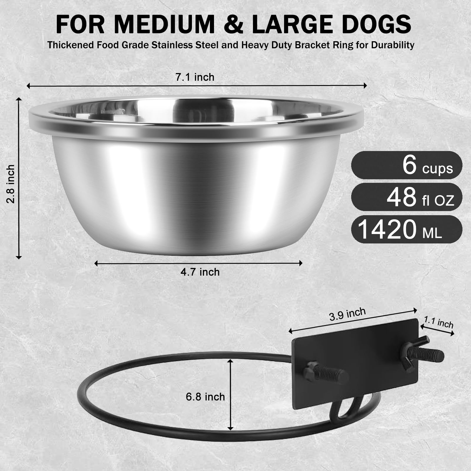 ShineMe hanging dog bowl adjustable height—tailored feeding posture.