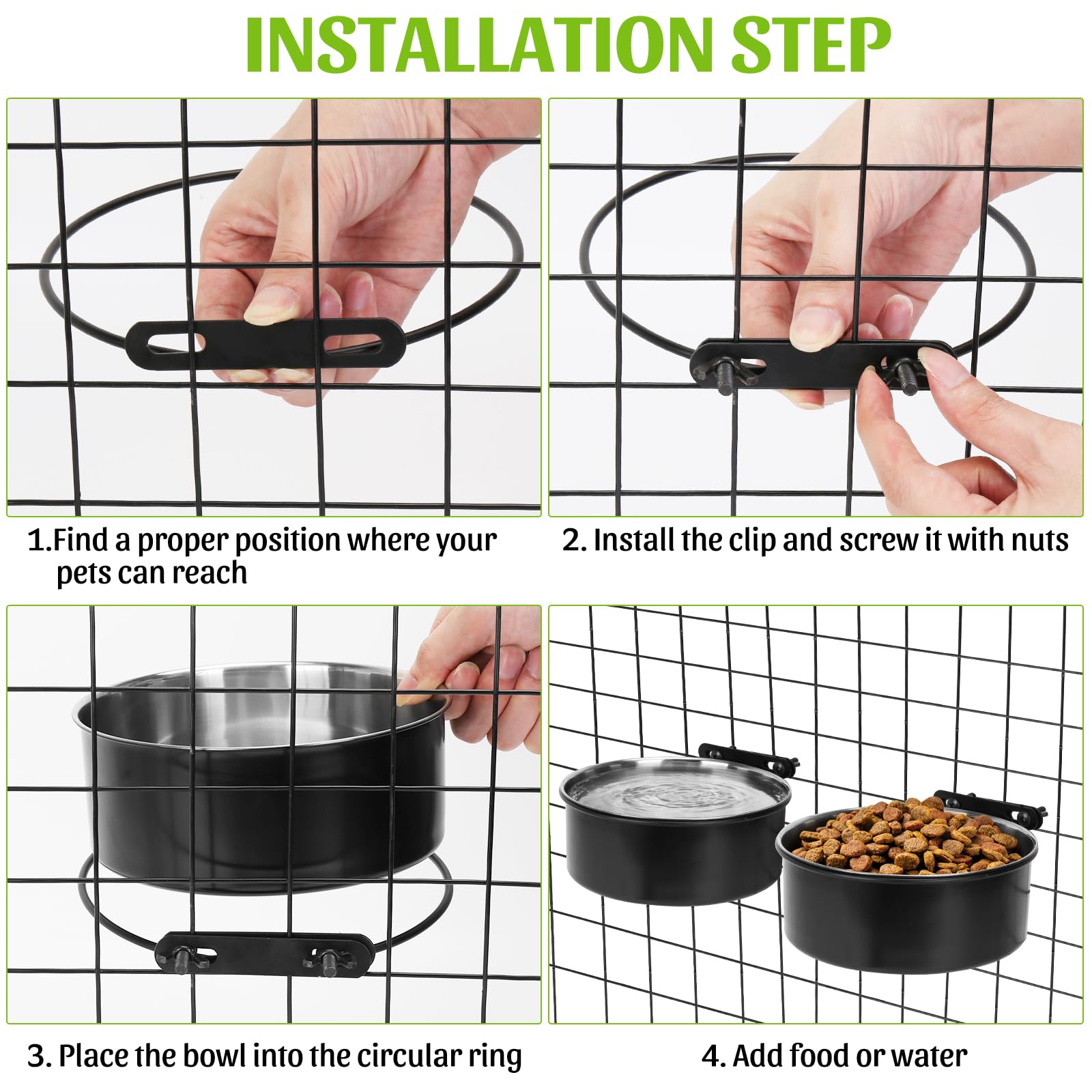 ShineMe kennel bowls anti-spill kit helps prevent spills