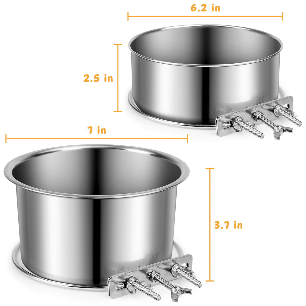ShineMe stainless steel dog bowls 40oz and 60oz ideal for large and medium dogs