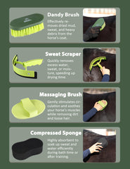 ShineWell soft brush provides delicate touch for sensitive areas.