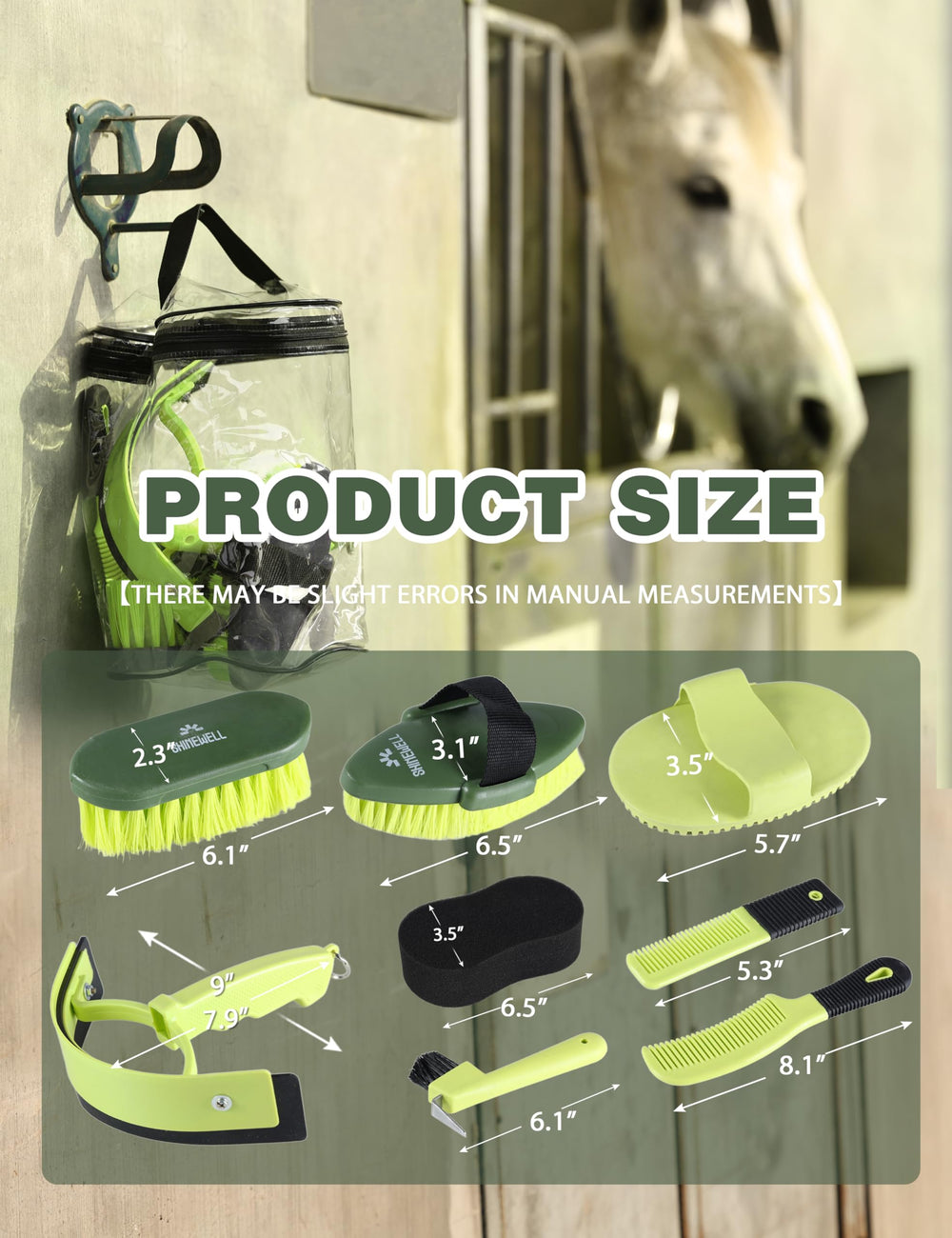 ShineWell tail comb helps detangle tails with care.