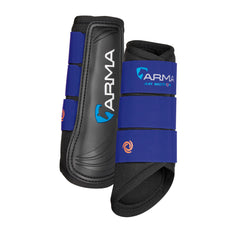 Shires ARMA Air Motion Brushing Boots in navy protect legs during training and competition.