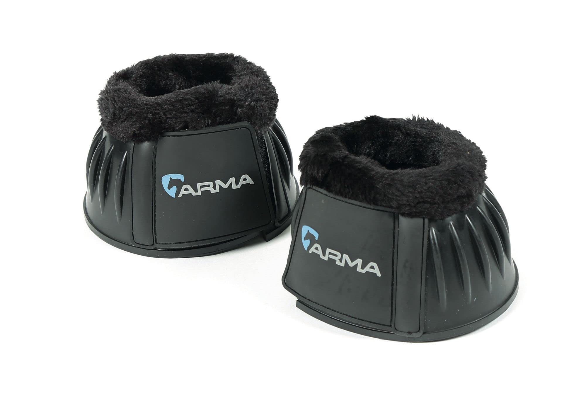 Shires ARMA fleece-trim bell boot front view for hoof protection during turnout