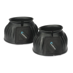 Shires Arma Overreach Bell Boot front view demonstrates hoof protection during riding.