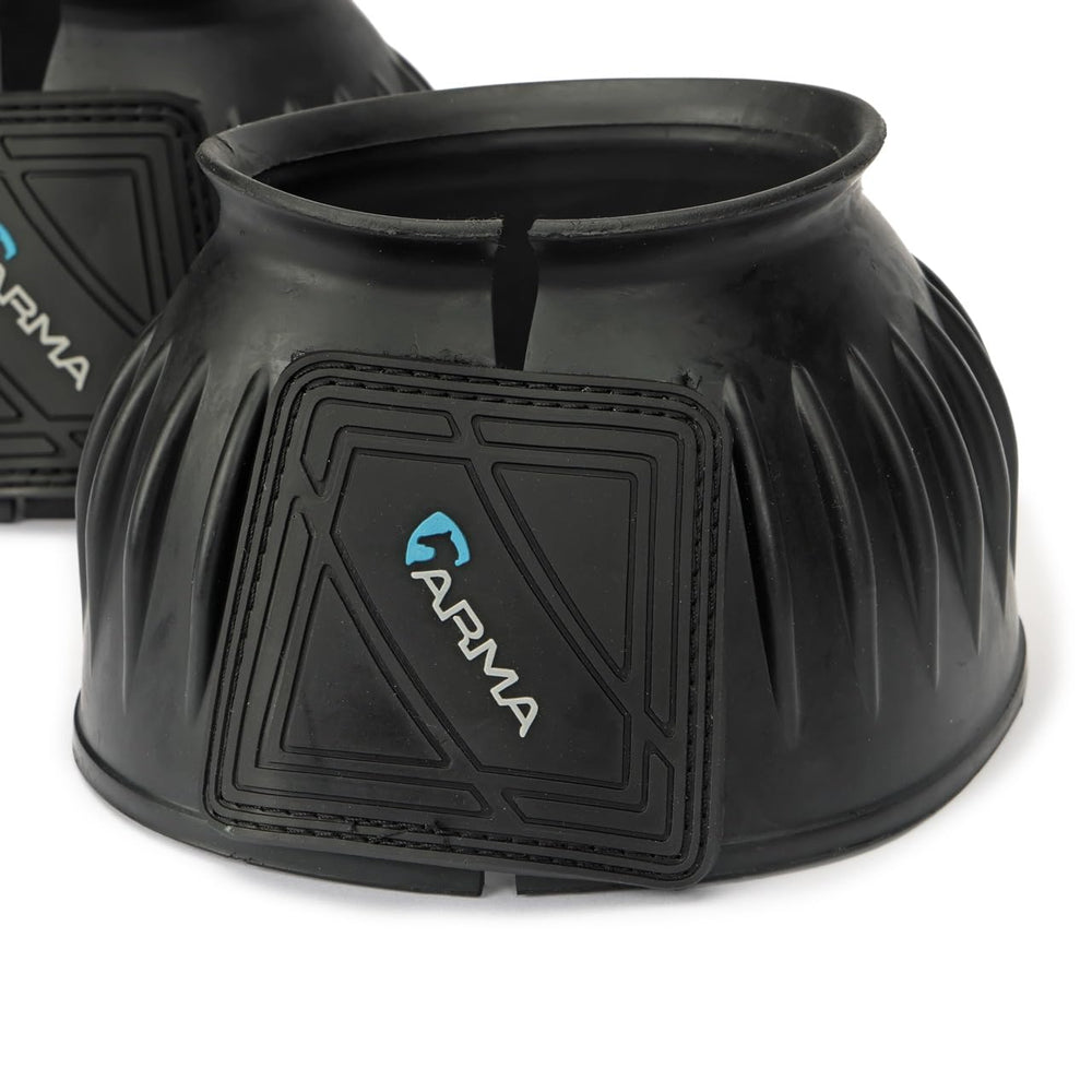 Shires Arma Overreach Bell Boot side view shows scuff protection during training.