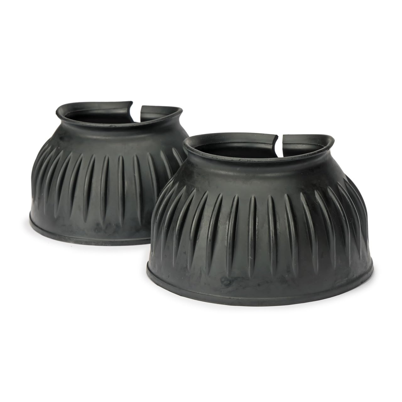 Shires Arma Overreach Bell Boot turnout-fit highlights durable rubber construction for lasting wear.