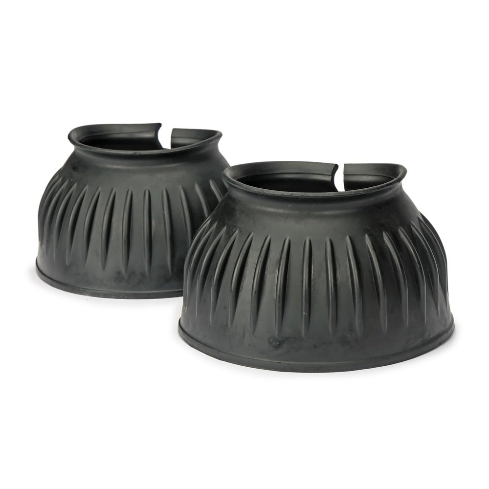 Shires Arma Overreach Bell Boot turnout-fit highlights durable rubber construction for lasting wear.
