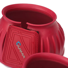 Shires Arma Overreach Bell Boots rubber detail showing flexible protective shell