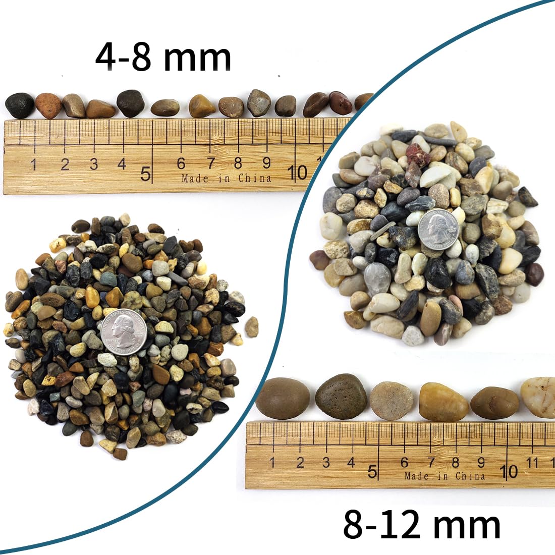 SHIZWU river gravel 4-8mm for vase filling and floral arrangements
