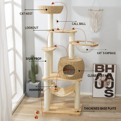 SHODMI space capsule nest offers birds-eye view and cozy hiding space.