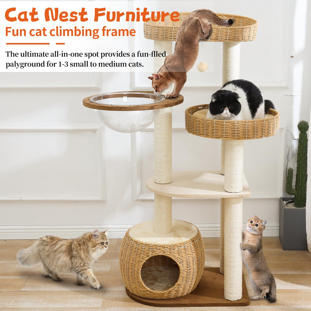 SHODMI Big Cat Tree breathable perches help cats stay cool during rests