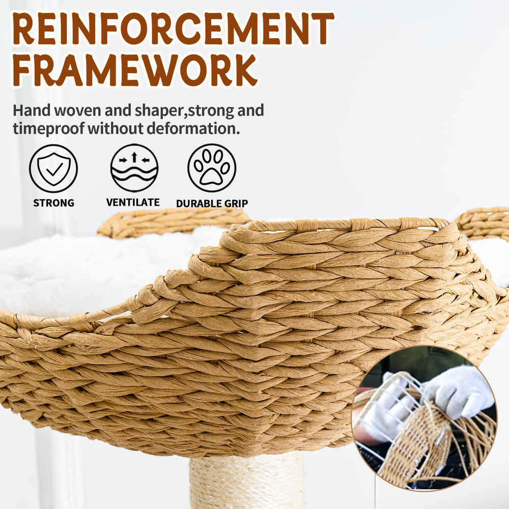 SHODMI 8cm sisal posts offer durable paw-scratching
