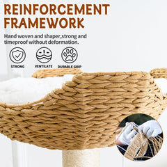 SHODMI 8cm sisal posts offer durable paw-scratching