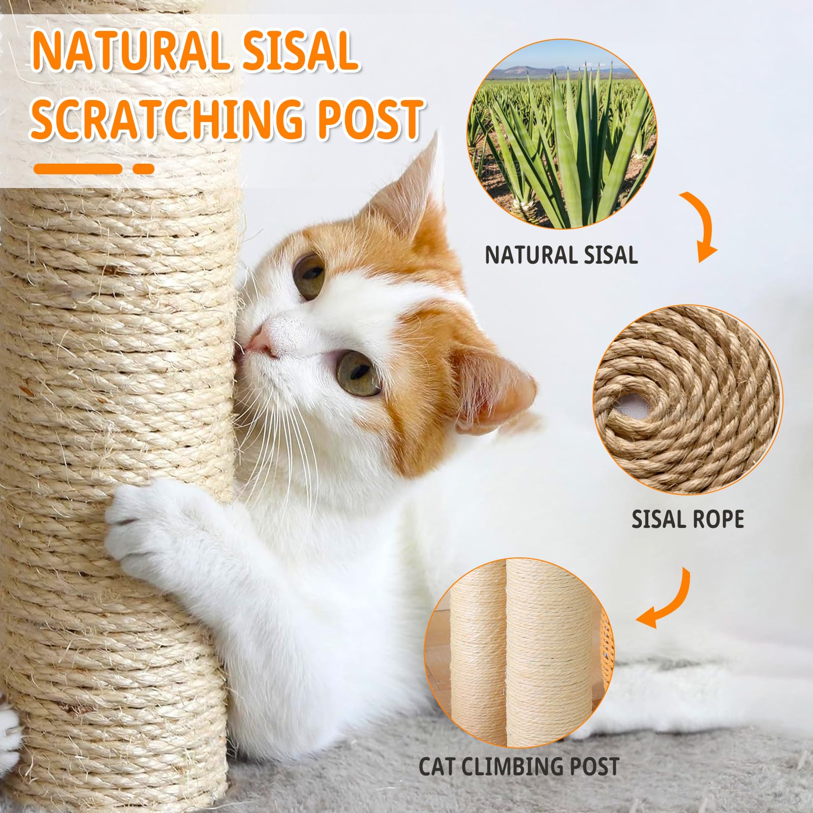 SHODMI cat tree featuring two woven basket nests for cozy lounging.