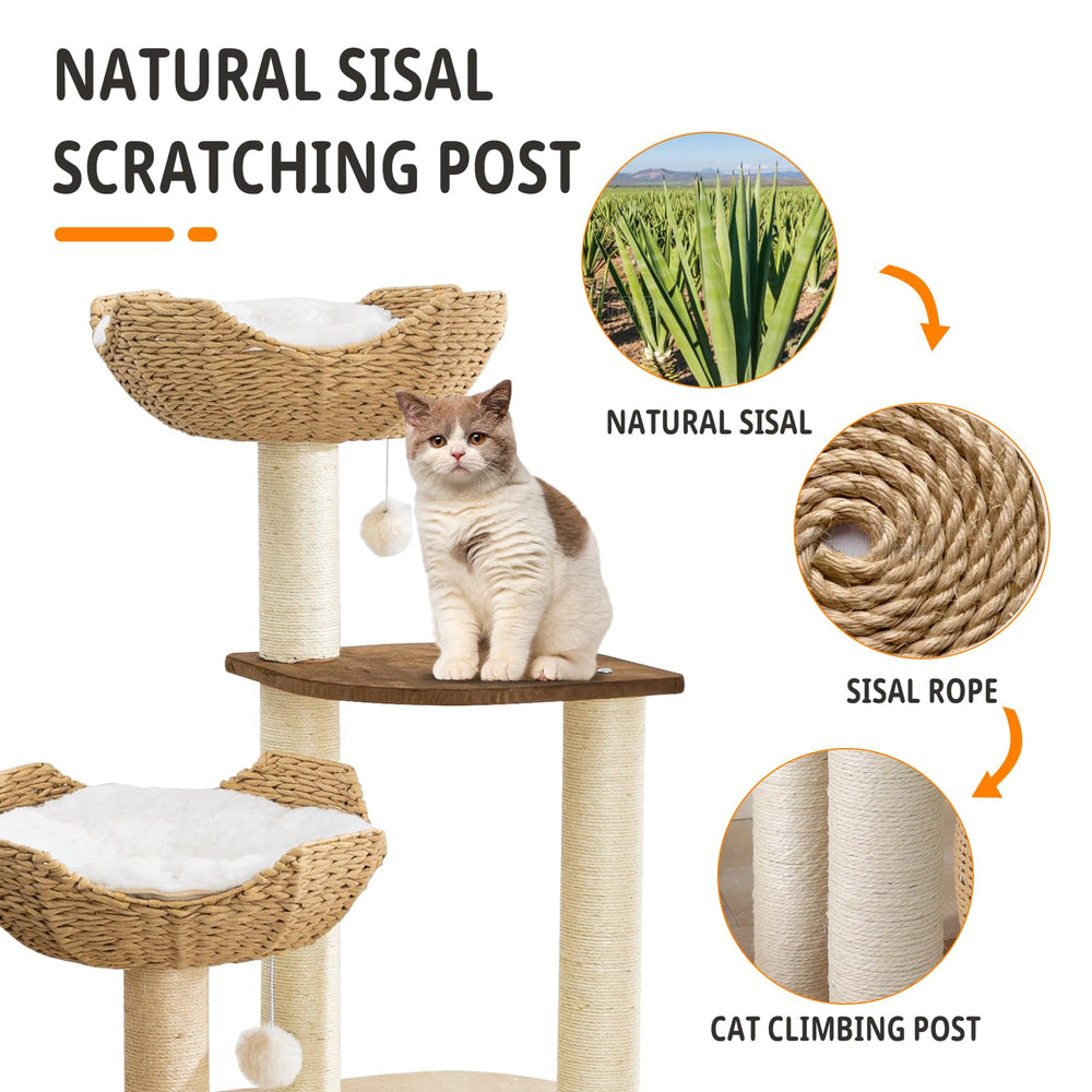 SHODMI cat tree baskets provide elevated rest spots