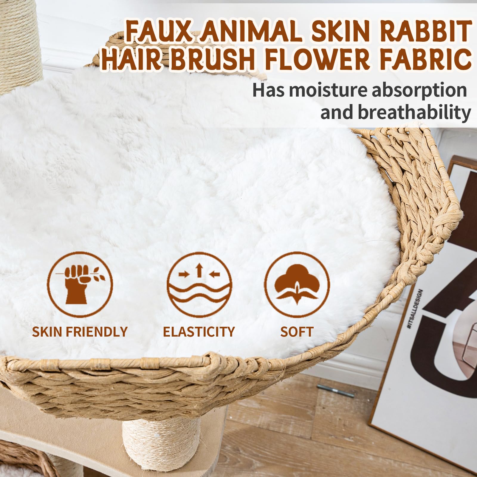 SHODMI solid wooden base enhances stability for bigger cats