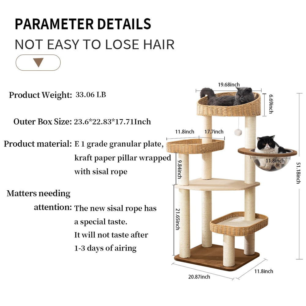 SHODMI modern cat tree tower assembly video guides quick, painless setup.