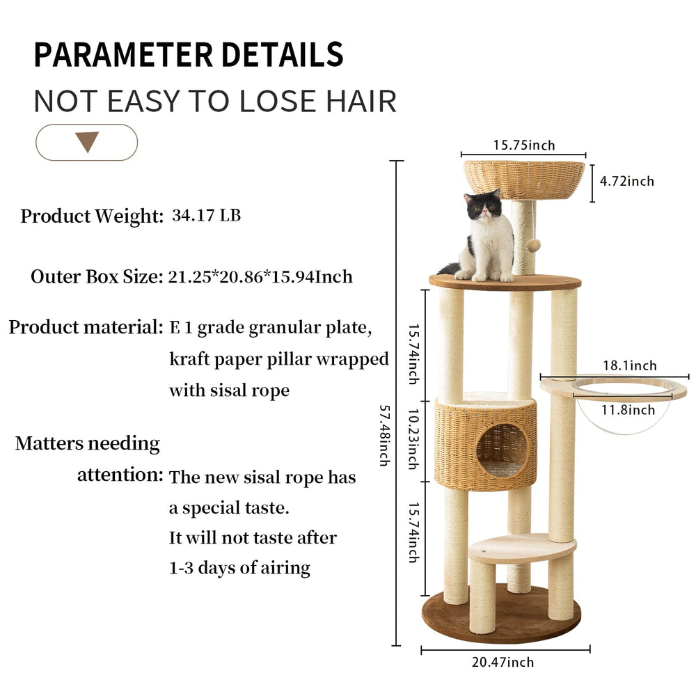 SHODMI roomy-contemporary-cat-condo—luxury lounging space supports large breeds.