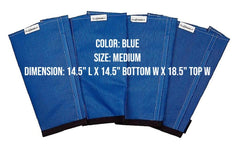 SHOOFLY Horse Leggins blue medium side view left highlights airflow and freedom of movement