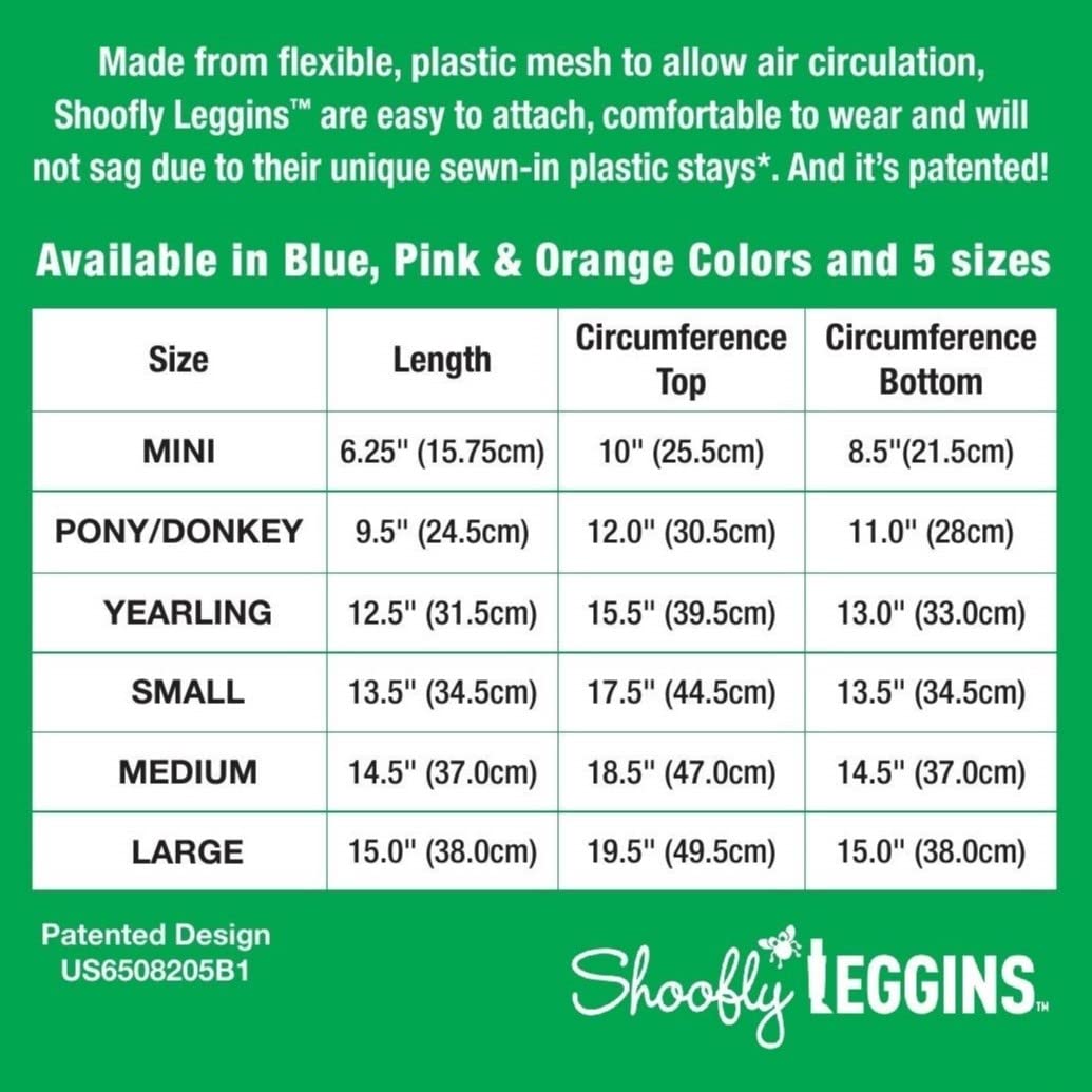 SHOOFLY Leggins four-pack ensures four-leg coverage and quick replacements.