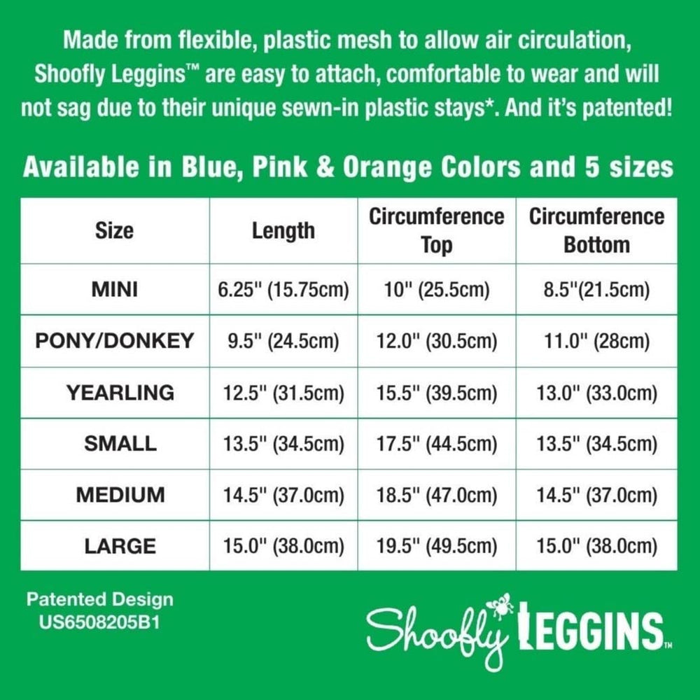 SHOOFLY Leggins four-pack ensures four-leg coverage and quick replacements.