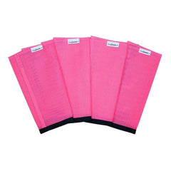 SHOOFLY Leggins pink on horse leg for breathable comfort during stalled rest