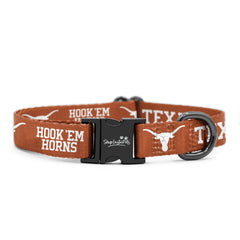 ShopInstaPets Texas Longhorns collar logo showcases official branding for game-day style.
