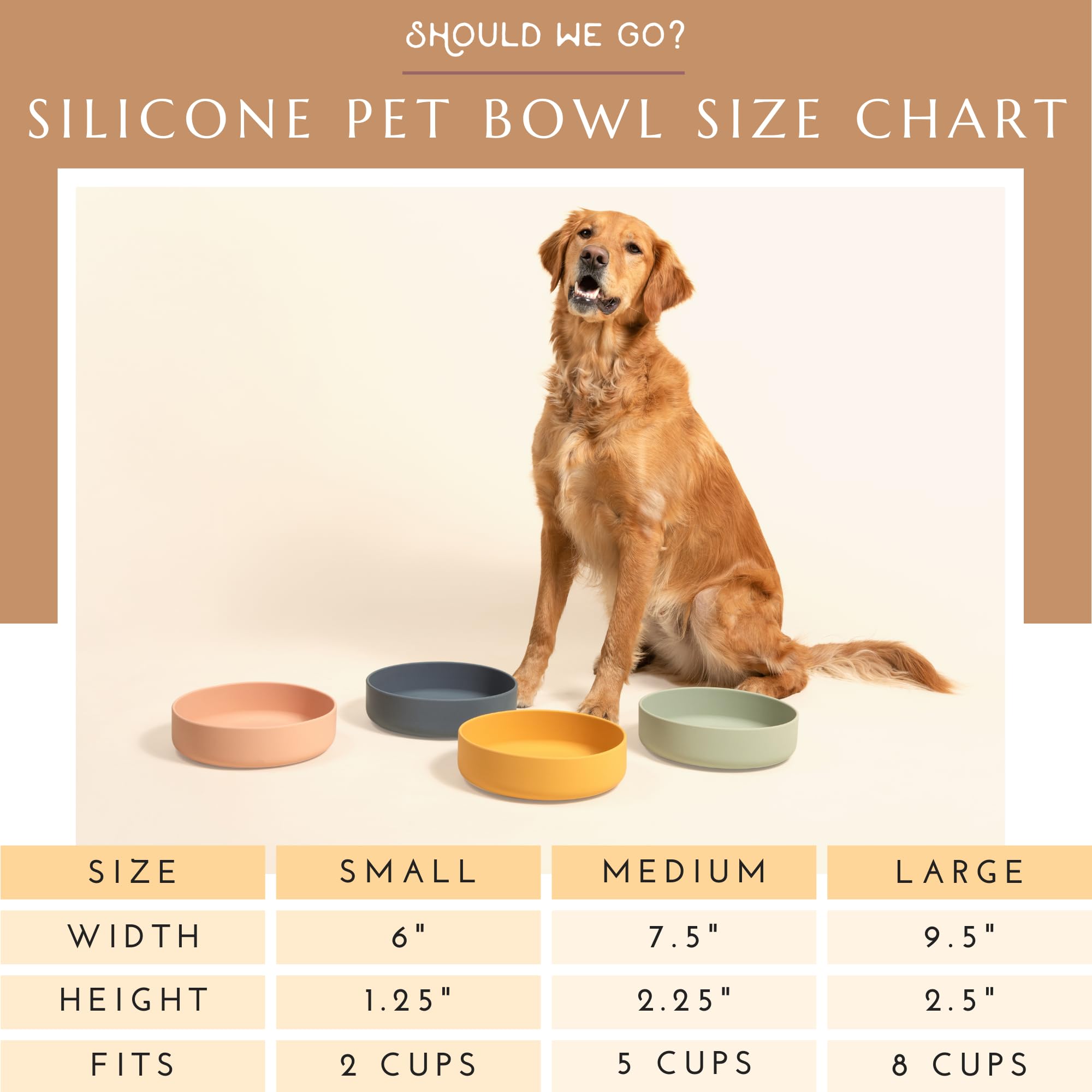 Should We Go? dog water bowl shown as versatile dish for food and water