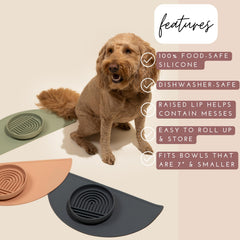 Should We Go non slip texture mat with raised edge reduces tipping and spills