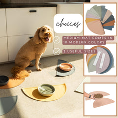 Should We Go raised edge silicone mat helps keep feeding area tidy