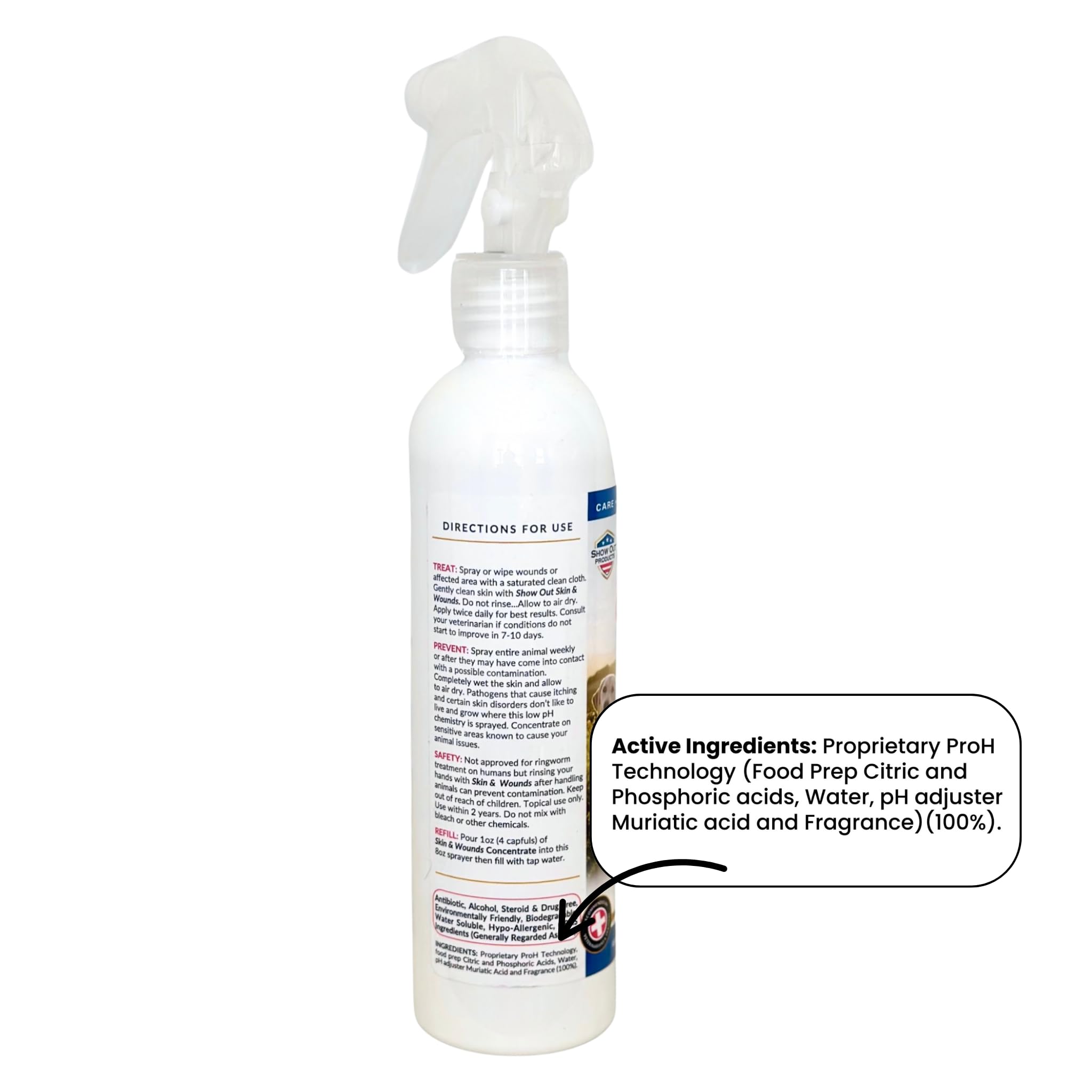Show Out dog paw image shows soothing skin relief