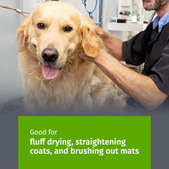 Show Tech Tuffer Than Tangles Slicker Brush comfort-grip handle reduces wrist strain during grooming