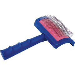 Show Tech Tuffer Than Tangles slicker brush on a doodle for smoother grooming