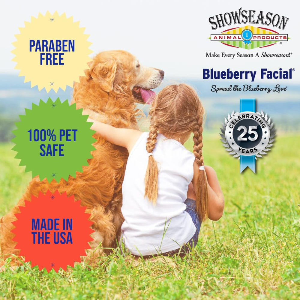 Showseason South Bark's Blueberry Dog Cologne label highlights cruelty-free, USA-made facilities