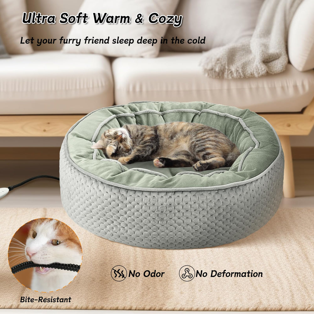 ShuRung cat bed size S 19-7-inch diameter suits kittens and small pets.
