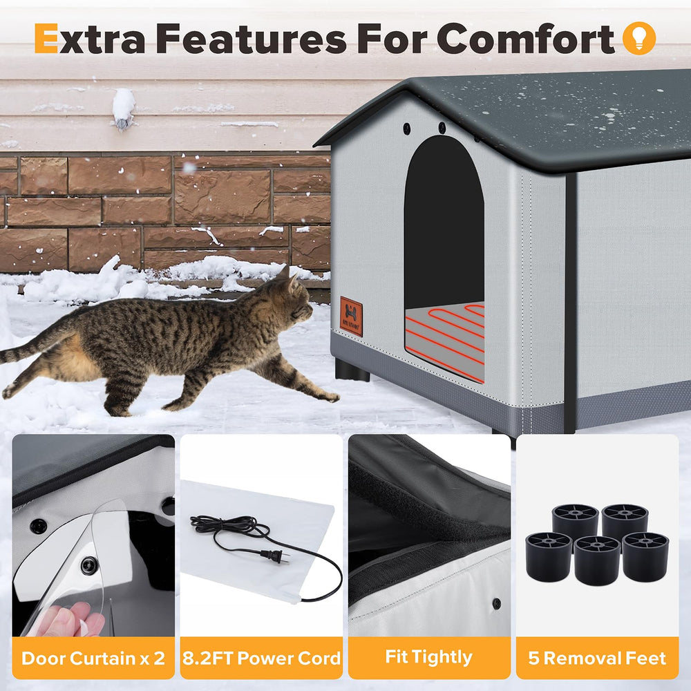 SHU UFANRO heated pad with 8.2ft cord ensures flexible placement.
