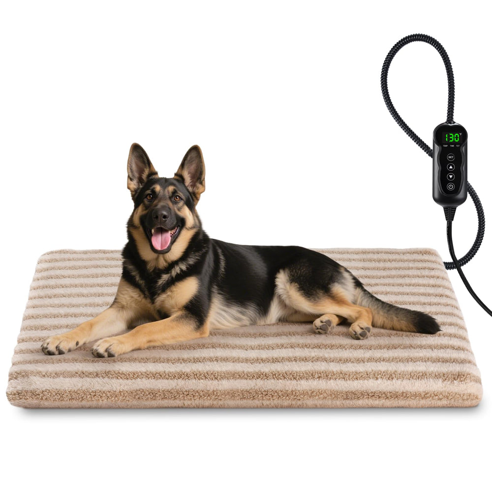 SHU UFANRO large pet heating pad cover in plush fabric for cozy, washable comfort.